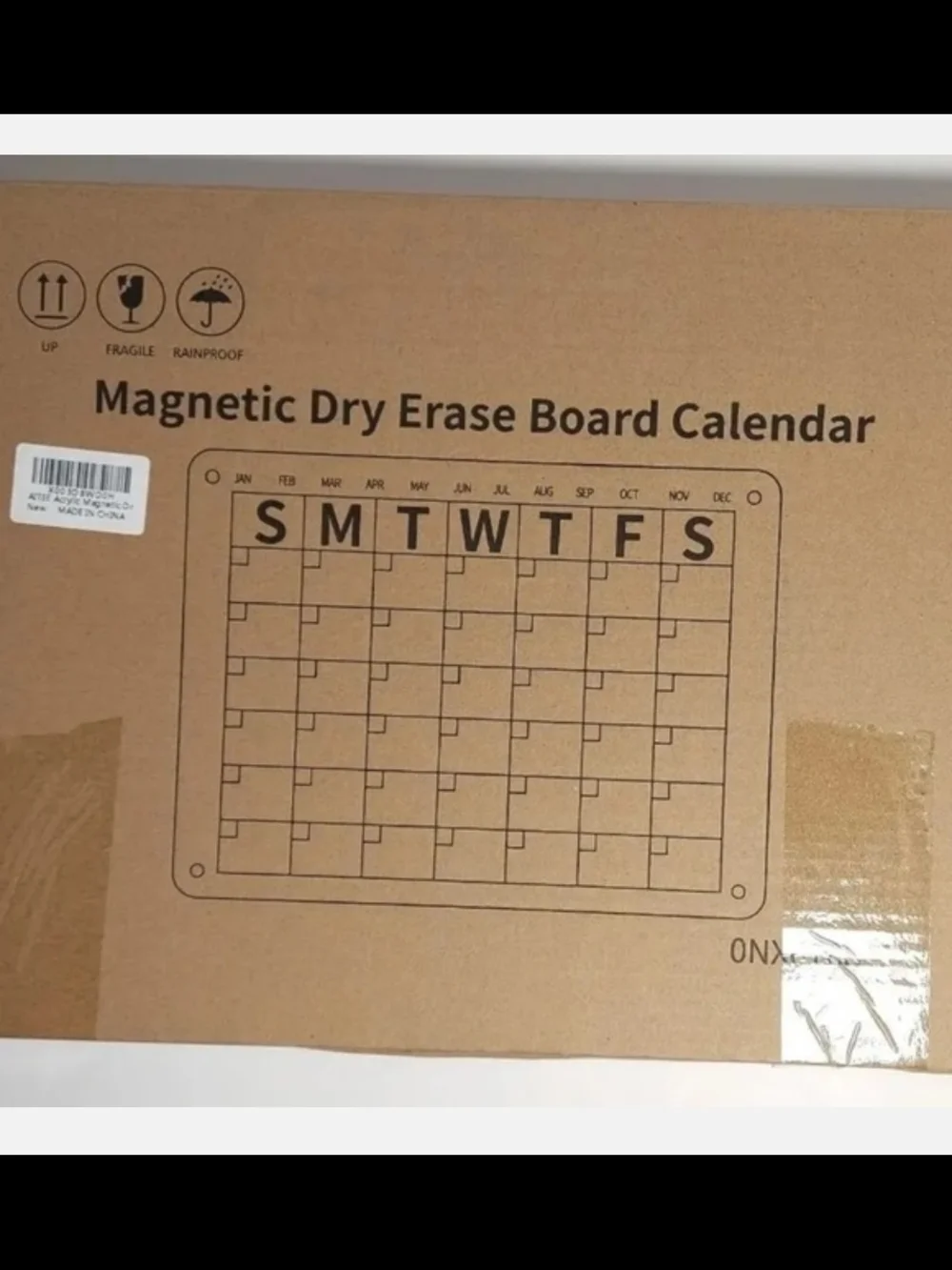 Stunning Monthly Magnetic Dry Erase Calendar Planner with Gold Accents
